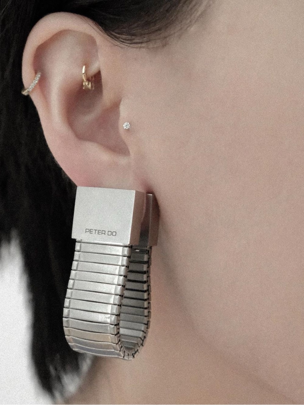 Peter Do Traditional Watch Band Earrings